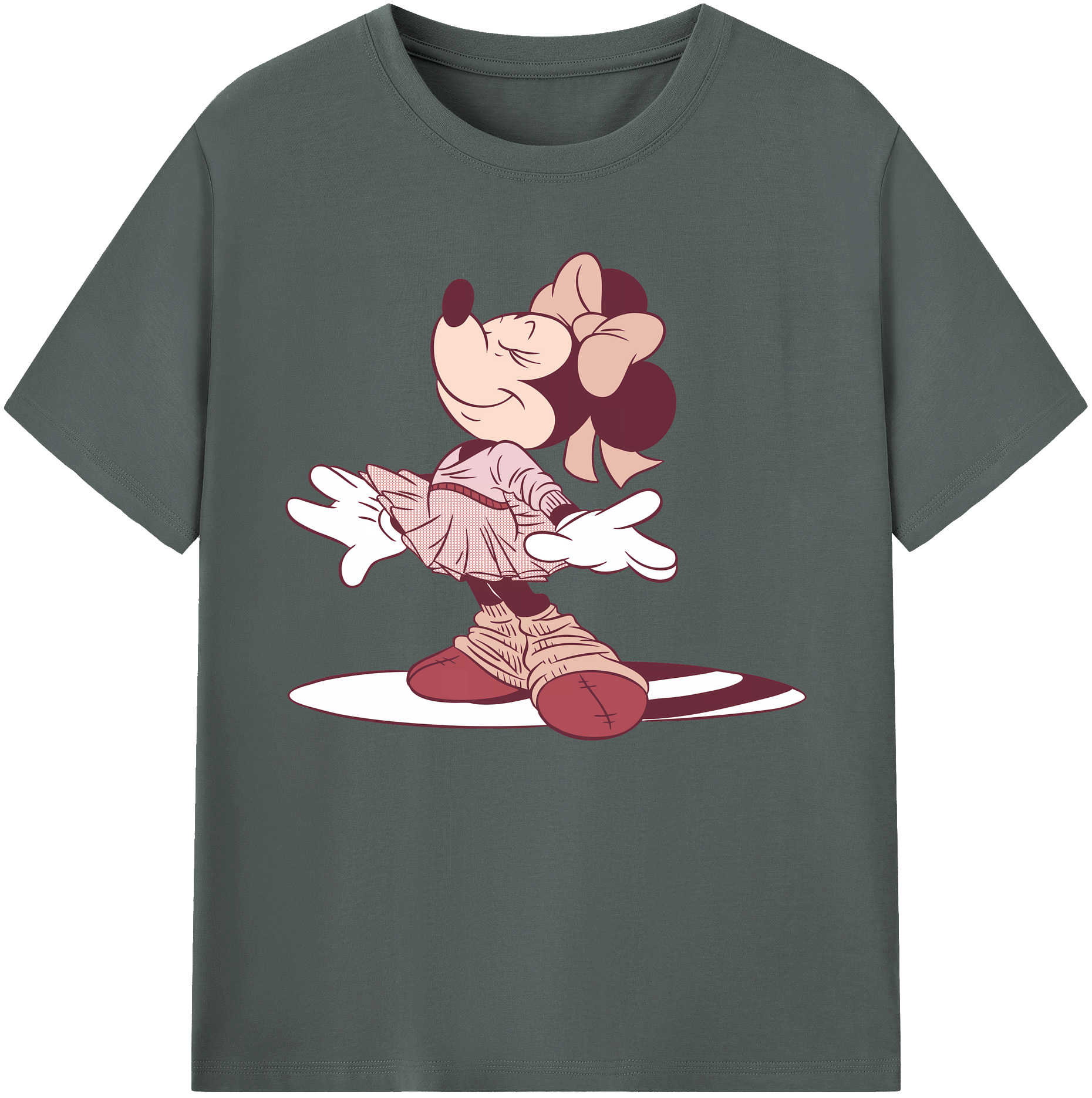 ミッキーマウス Mickey Mouse 綿100％ メンズ半袖Tシャツ｜肌触りやわらか＆通気性